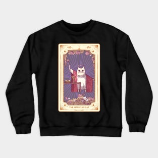 The Magician Tarot Cat Magician Tarot Crewneck Sweatshirt